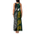 South Africa and New Zealand Family Matching Tank Maxi Dress and Hawaiian Shirt King Protea and Silver Fern Mix Culture Pattern LT03 - Polynesian Pride