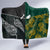 South Africa and New Zealand Hooded Blanket King Protea and Silver Fern Mix Culture Pattern LT03 - Polynesian Pride