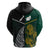 South Africa and New Zealand Hoodie King Protea and Silver Fern Mix Culture Pattern LT03 - Polynesian Pride