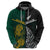 South Africa and New Zealand Hoodie King Protea and Silver Fern Mix Culture Pattern LT03 - Polynesian Pride