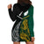 South Africa and New Zealand Hoodie Dress King Protea and Silver Fern Mix Culture Pattern LT03 - Polynesian Pride