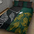 South Africa and New Zealand Quilt Bed Set King Protea and Silver Fern Mix Culture Pattern LT03 - Polynesian Pride