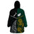 South Africa and New Zealand Wearable Blanket Hoodie King Protea and Silver Fern Mix Culture Pattern LT03 - Polynesian Pride