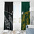 South Africa and New Zealand Window Curtain King Protea and Silver Fern Mix Culture Pattern LT03 - Polynesian Pride