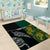 Personalised South Africa and New Zealand Area Rug King Protea and Silver Fern Mix Culture Pattern LT03 - Polynesian Pride