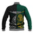 Personalised South Africa and New Zealand Baseball Jacket King Protea and Silver Fern Mix Culture Pattern LT03 - Polynesian Pride