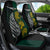 Personalised South Africa and New Zealand Car Seat Cover King Protea and Silver Fern Mix Culture Pattern LT03 - Polynesian Pride