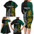 Personalised South Africa and New Zealand Family Matching Long Sleeve Bodycon Dress and Hawaiian Shirt King Protea and Silver Fern Mix Culture Pattern LT03 - Polynesian Pride