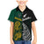 Personalised South Africa and New Zealand Family Matching Mermaid Dress and Hawaiian Shirt King Protea and Silver Fern Mix Culture Pattern LT03 Son's Shirt Black - Polynesian Pride