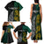 Personalised South Africa and New Zealand Family Matching Tank Maxi Dress and Hawaiian Shirt King Protea and Silver Fern Mix Culture Pattern LT03 - Polynesian Pride