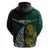 Personalised South Africa and New Zealand Hoodie King Protea and Silver Fern Mix Culture Pattern LT03 - Polynesian Pride