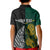 Personalised South Africa and New Zealand Kid Polo Shirt King Protea and Silver Fern Mix Culture Pattern LT03 - Polynesian Pride