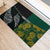 Personalised South Africa and New Zealand Rubber Doormat King Protea and Silver Fern Mix Culture Pattern LT03 - Polynesian Pride