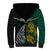 Personalised South Africa and New Zealand Sherpa Hoodie King Protea and Silver Fern Mix Culture Pattern LT03 - Polynesian Pride