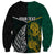 Personalised South Africa and New Zealand Sweatshirt King Protea and Silver Fern Mix Culture Pattern LT03 - Polynesian Pride