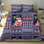 Hawaii Mele Kalikimaka Bedding Set Aloha and Christmas Elements Patchwork Blue Style LT03 - Polynesian Pride