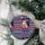 Hawaii Mele Kalikimaka Ceramic Ornament Aloha and Christmas Elements Patchwork Blue Style LT03 - Polynesian Pride