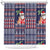 Hawaii Mele Kalikimaka Shower Curtain Aloha and Christmas Elements Patchwork Blue Style LT03 Blue - Polynesian Pride