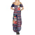 Hawaii Mele Kalikimaka Summer Maxi Dress Aloha and Christmas Elements Patchwork Blue Style LT03 - Polynesian Pride