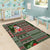 Hawaii Mele Kalikimaka Area Rug Aloha and Christmas Elements Patchwork Green Style LT03 - Polynesian Pride