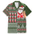 Hawaii Mele Kalikimaka Family Matching Mermaid Dress and Hawaiian Shirt Aloha and Christmas Elements Patchwork Green Style LT03 Dad's Shirt - Short Sleeve Green - Polynesian Pride