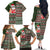 Hawaii Mele Kalikimaka Family Matching Off Shoulder Long Sleeve Dress and Hawaiian Shirt Aloha and Christmas Elements Patchwork Green Style LT03 - Polynesian Pride