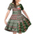 Hawaii Mele Kalikimaka Family Matching Off Shoulder Short Dress and Hawaiian Shirt Aloha and Christmas Elements Patchwork Green Style LT03 Daughter's Dress Green - Polynesian Pride