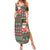 Hawaii Mele Kalikimaka Family Matching Summer Maxi Dress and Hawaiian Shirt Aloha and Christmas Elements Patchwork Green Style LT03 Mom's Dress Green - Polynesian Pride