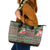 Hawaii Mele Kalikimaka Leather Tote Bag Aloha and Christmas Elements Patchwork Green Style LT03 Green - Polynesian Pride