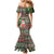 Hawaii Mele Kalikimaka Mermaid Dress Aloha and Christmas Elements Patchwork Green Style LT03 - Polynesian Pride