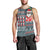 Hawaii Mele Kalikimaka Men Tank Top Aloha and Christmas Elements Patchwork Turquoise Style LT03 - Polynesian Pride