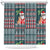 Hawaii Mele Kalikimaka Shower Curtain Aloha and Christmas Elements Patchwork Turquoise Style LT03 Turquoise - Polynesian Pride