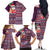 Hawaii Mele Kalikimaka Family Matching Off Shoulder Long Sleeve Dress and Hawaiian Shirt Aloha and Christmas Elements Patchwork Pink Style LT03 - Polynesian Pride