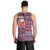 Hawaii Mele Kalikimaka Men Tank Top Aloha and Christmas Elements Patchwork Pink Style LT03 - Polynesian Pride