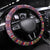 Hawaii Mele Kalikimaka Steering Wheel Cover Aloha and Christmas Elements Patchwork Pink Style