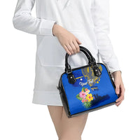 Personalised Nauru Independence Day Shoulder Handbag Nauruan Tribal Flag Style LT03 - Polynesian Pride