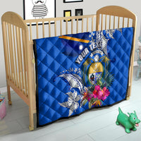 Personalised Nauru Coat of Arms Quilt Tropical Flower Polynesian Pattern LT03 - Polynesian Pride