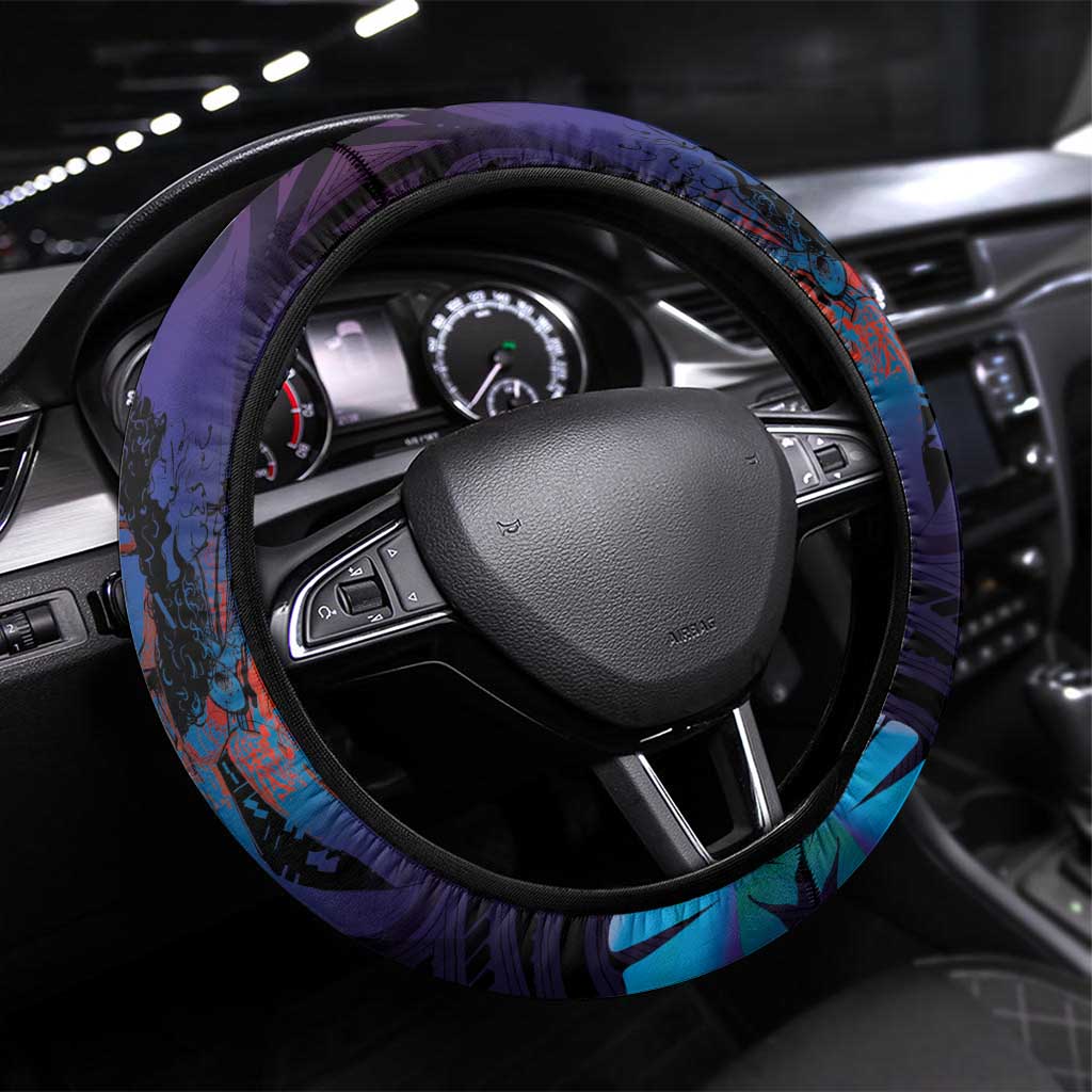 Aotearoa Arts Festival 2025 Steering Wheel Cover Maori Music Art Dance - Rhythmic Vibes