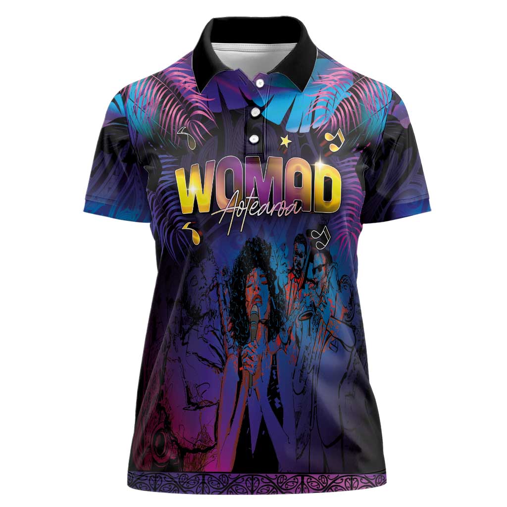 Aotearoa Arts Festival 2025 Women Polo Shirt Maori Music Art Dance - Rhythmic Vibes