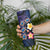 Hawaiian Turtles and Plumeria Skinny Tumbler Polynesian Art Tribal Tattoo Dark Aqua Color