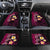 Hawaiian Turtles and Plumeria Car Mats Polynesian Art Tribal Tattoo Cerise