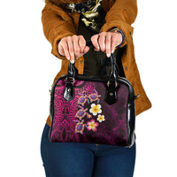 Hawaiian Turtles and Plumeria Shoulder Handbag Polynesian Art Tribal Tattoo Cerise LT03 One Size Pink - Polynesian Pride