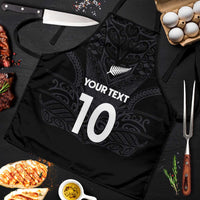 Custom Aotearoa Rugby Apron The Blacks-Sporty T90 Style LT03 Black - Polynesian Pride
