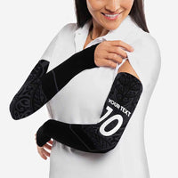 Custom Aotearoa Rugby Arm Sleeves The Blacks-Sporty T90 Style LT03 - Polynesian Pride