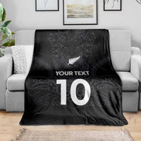 Custom Aotearoa Rugby Blanket The Blacks-Sporty T90 Style LT03 - Polynesian Pride