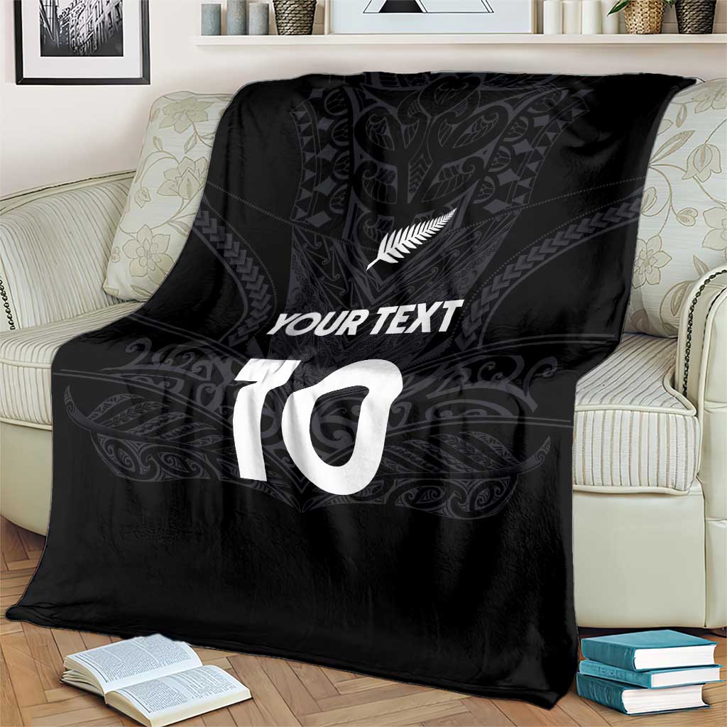 Custom Aotearoa Rugby Blanket The Blacks-Sporty T90 Style LT03 - Polynesian Pride