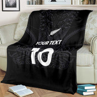 Custom Aotearoa Rugby Blanket The Blacks-Sporty T90 Style LT03 - Polynesian Pride