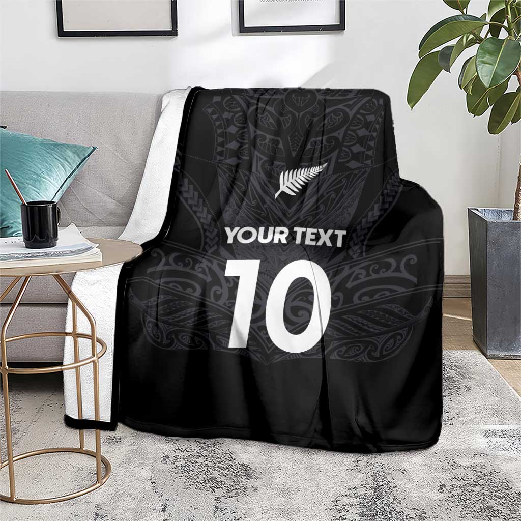 Custom Aotearoa Rugby Blanket The Blacks-Sporty T90 Style LT03 - Polynesian Pride