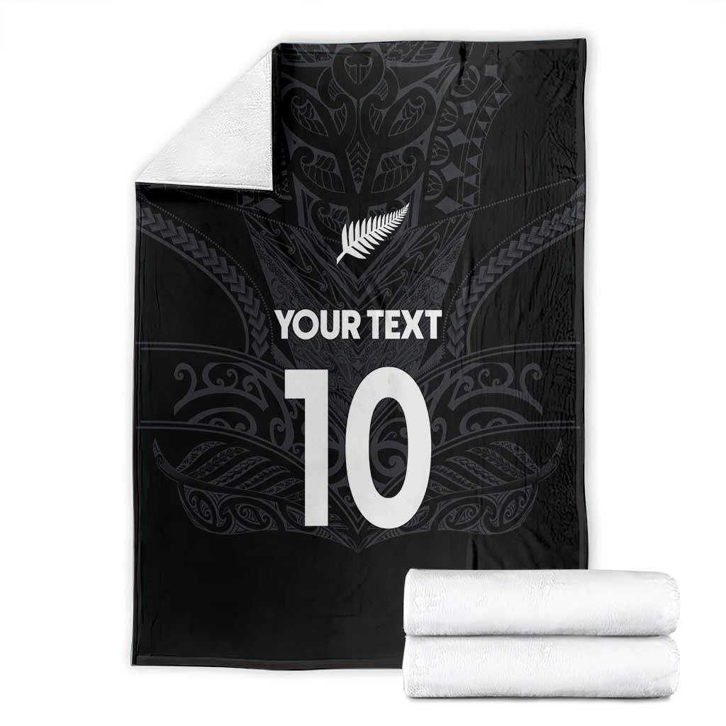 Custom Aotearoa Rugby Blanket The Blacks-Sporty T90 Style LT03 - Polynesian Pride