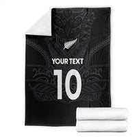 Custom Aotearoa Rugby Blanket The Blacks-Sporty T90 Style LT03 - Polynesian Pride